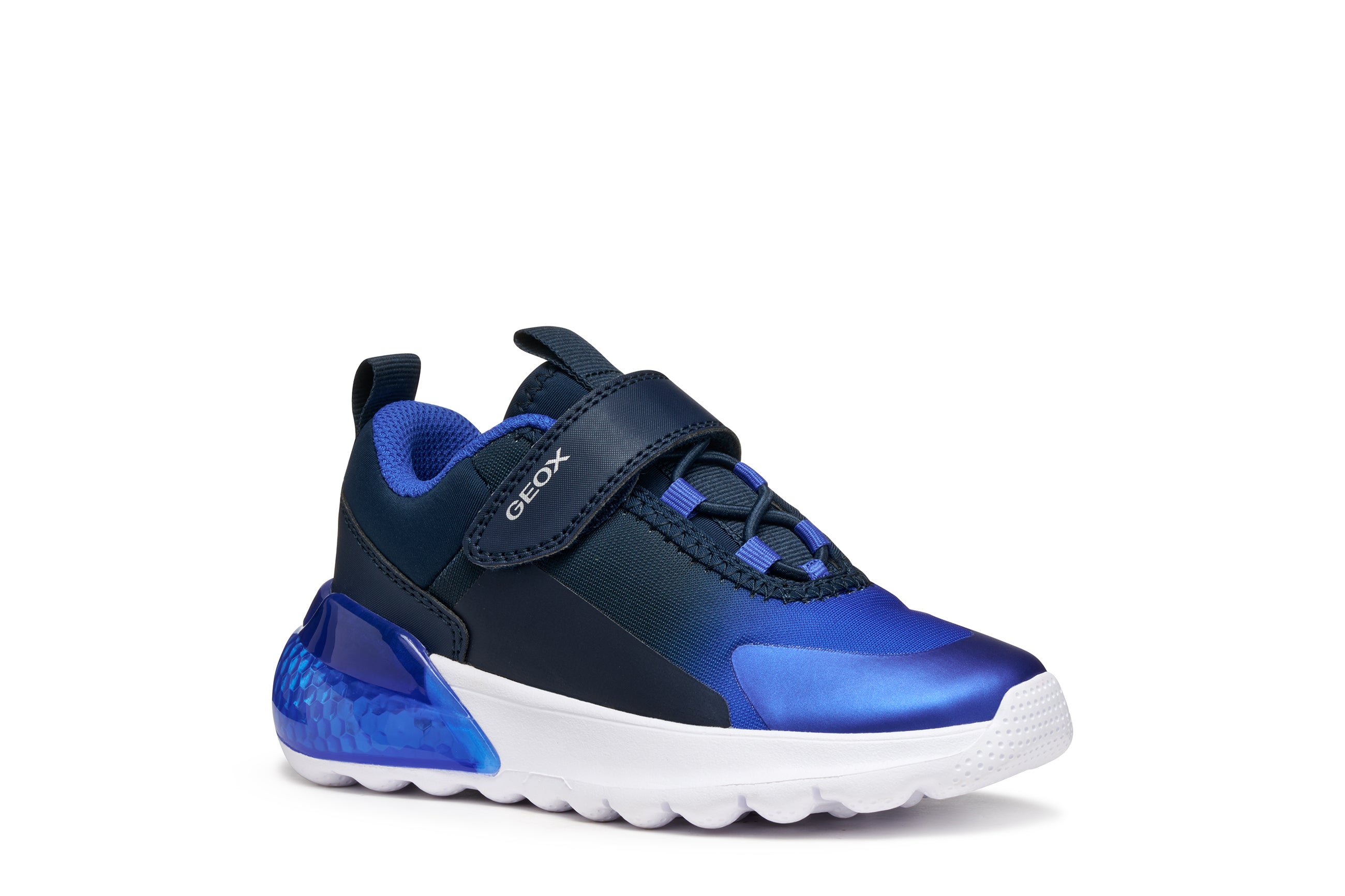 Geox Geox J Activart Illuminus J56LYA 02A9J Navy Royal Boys Lights Trainer Navy / Royal Boys