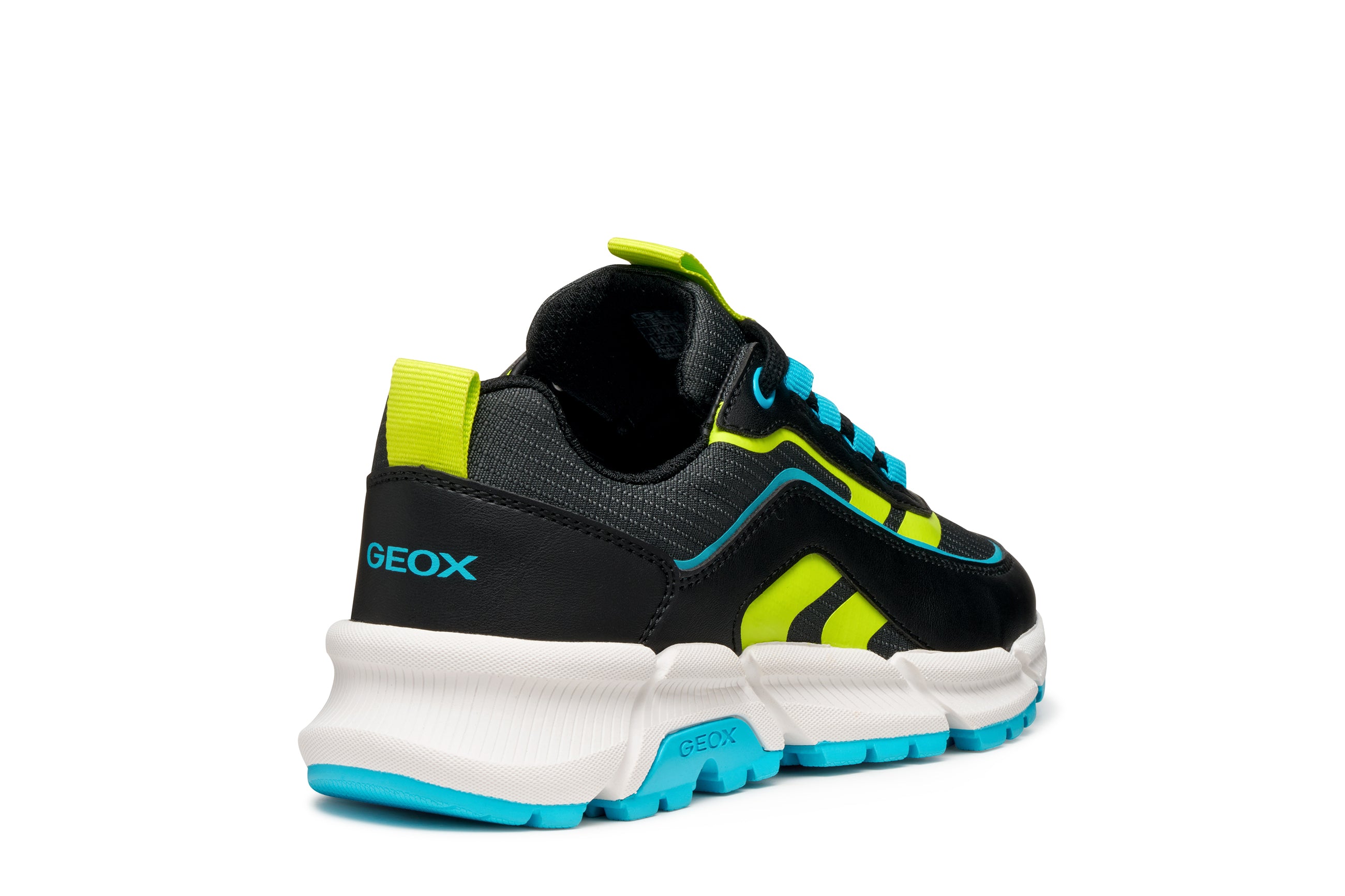 Geox Geox J FLEXYPER PLUS BOY J56MVB 0FU54 Black / Lt Blue Trainer Black / Lt Blue Boys