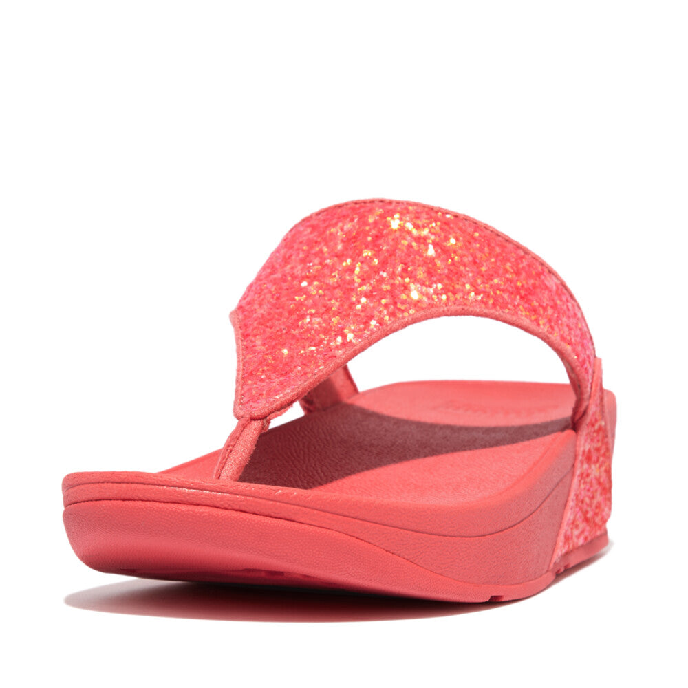Fitflop Fitflop Lulu Rosy Coral Glitter Toe Thong X03-B09 Rosy Coral Ladies