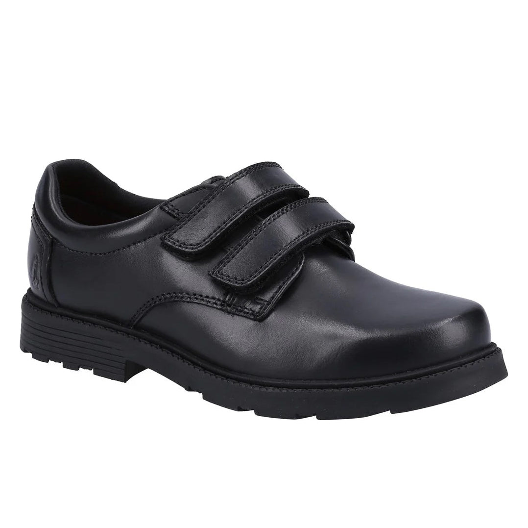 Hush Puppies Logan SNR 37550-69956 Black School Shoes