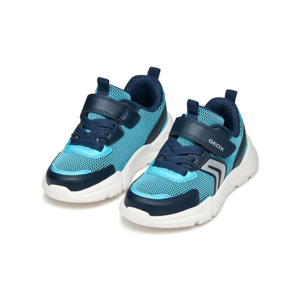 Geox Geox J Loftus A J55MQB 01454 C4317 Sky / Navy Trainers Sky / Royal Boys