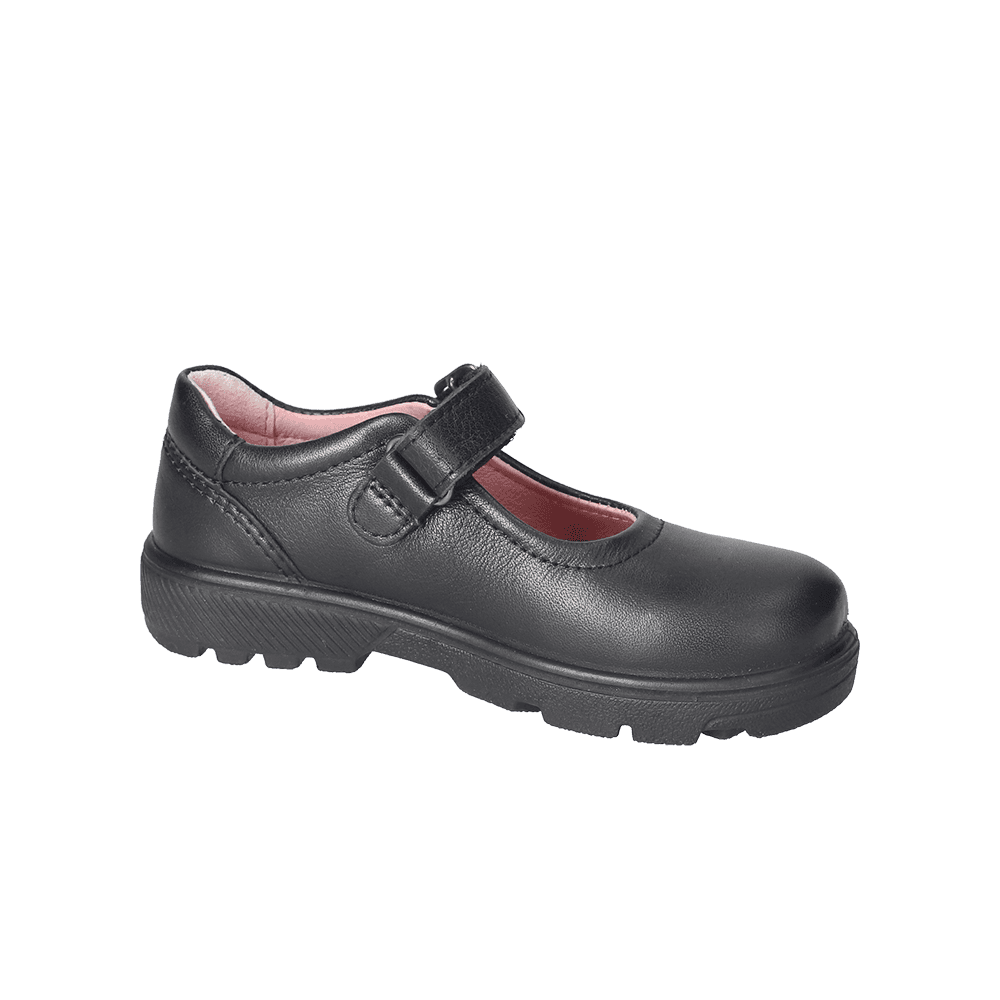 Ricosta Ricosta Alice 50 7701002/090 Black Leather Medium School Shoes Black Girls
