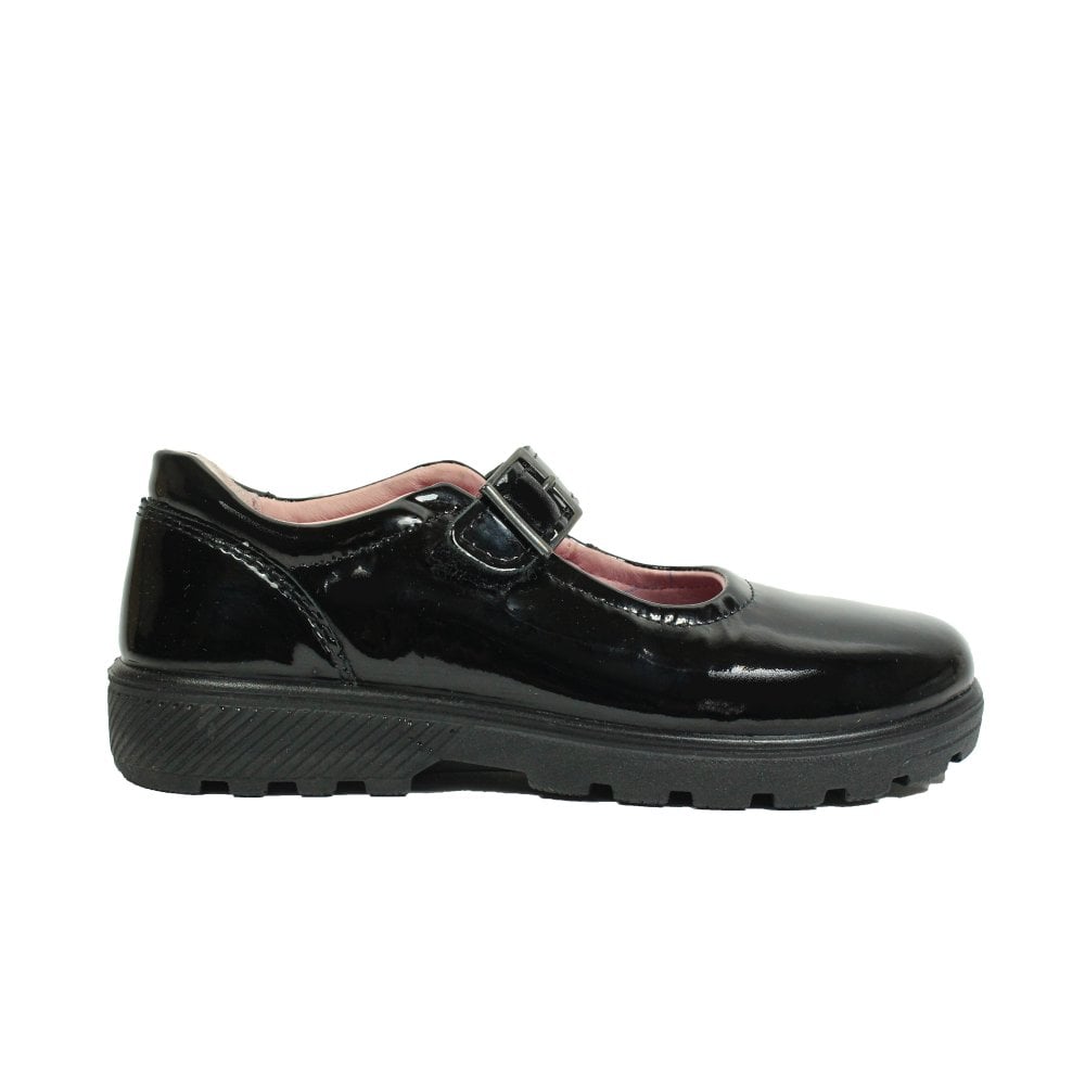 Ricosta Ricosta Alice 50 7701002/093 Black Patent Medium School Shoes Black Girls