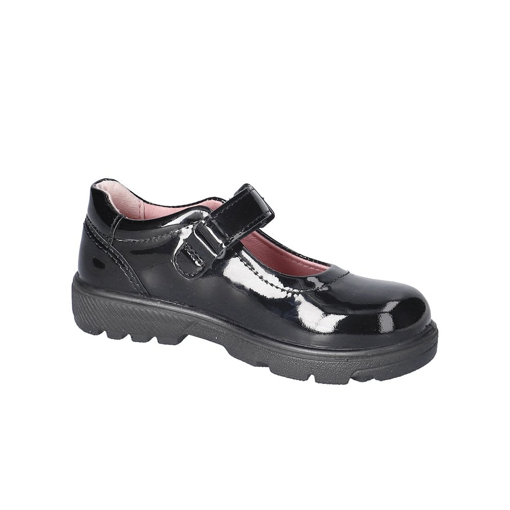 Ricosta Ricosta Alice 50 7701002/093 Black Patent Medium School Shoes Black Girls