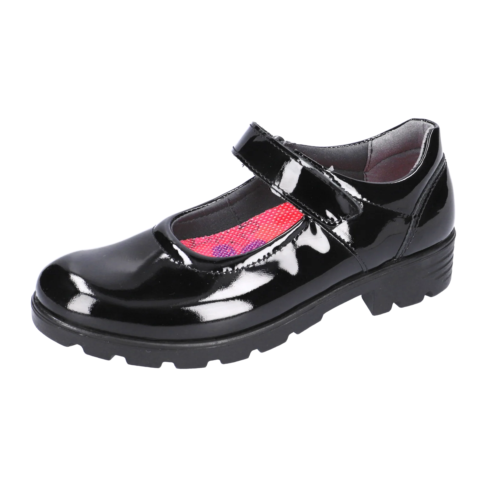 Ricosta Ricosta Nora 50 7200402/093 Black Patent Medium School Shoes Black Girls