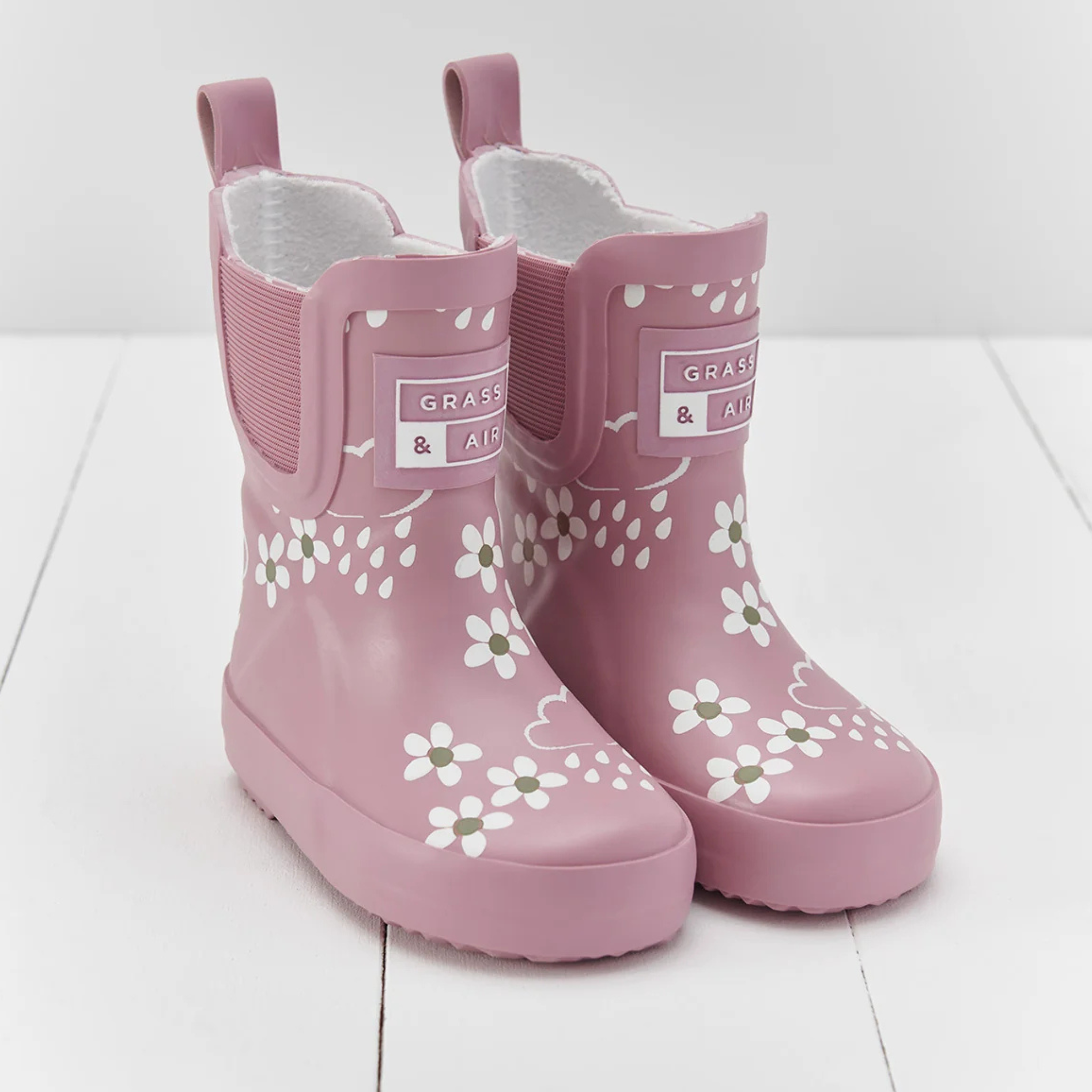 Grass & Air Grass & Air Floral Shortie Adventure Pink Blossom Boot w/bag GA312 Pink Bloom Unisex