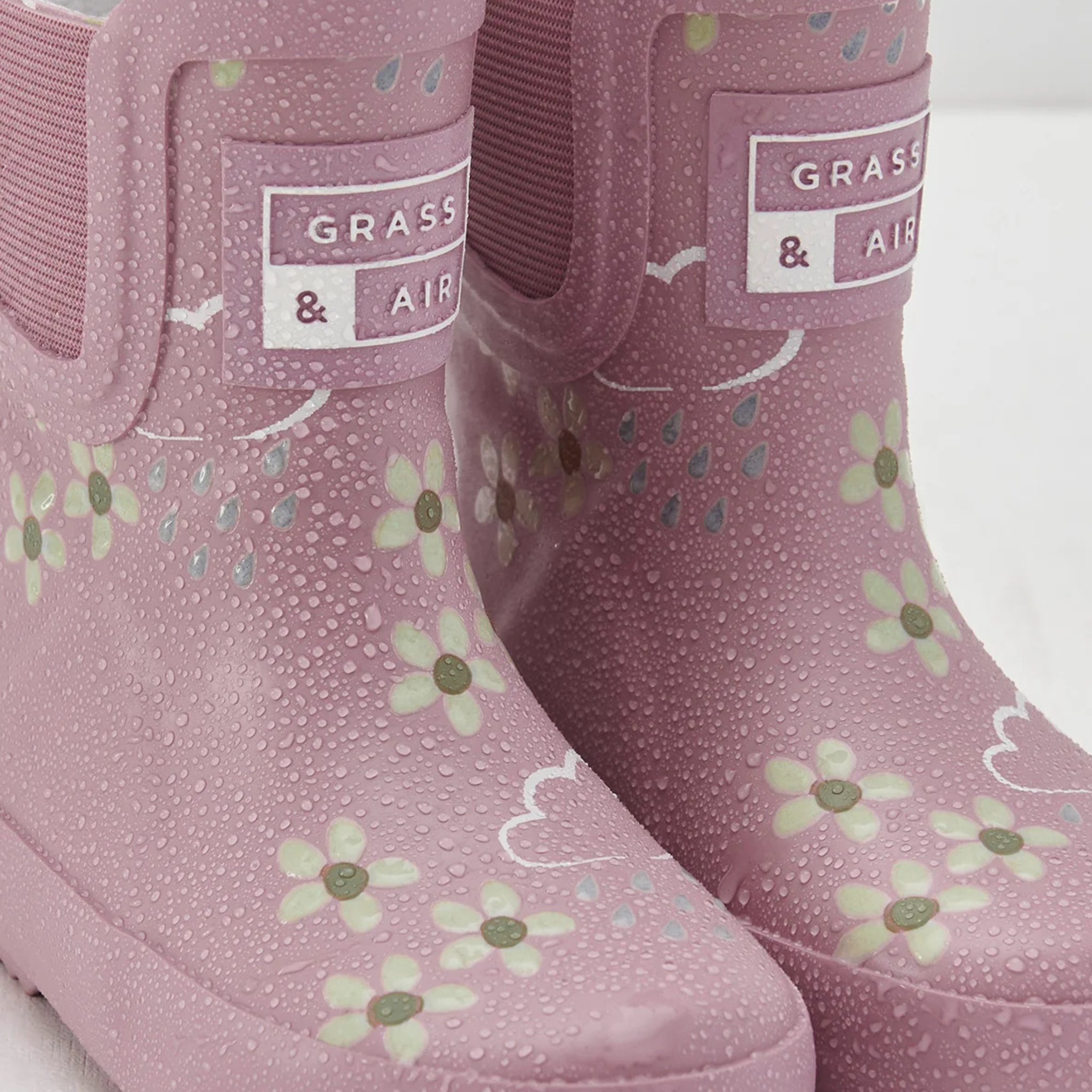 Grass & Air Grass & Air Floral Shortie Adventure Pink Blossom Boot w/bag GA312 Pink Bloom Unisex