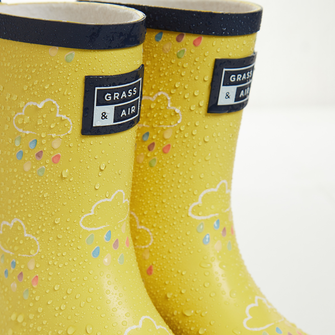 Grass & Air Grass & Air Jnr Cloud Adventure Boot w/bag GA307 Navy Unisex