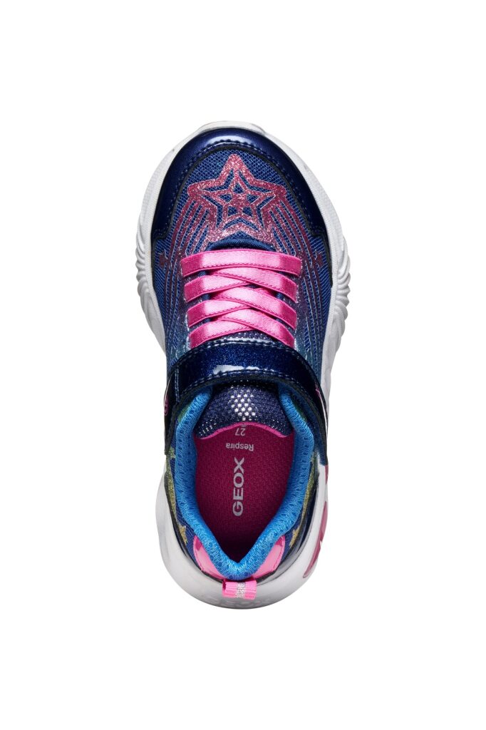 Geox Geox J Assister Girl J56E9B Blue / Multicolour Girls Trainer BLUE/MULTICOLOR Girls