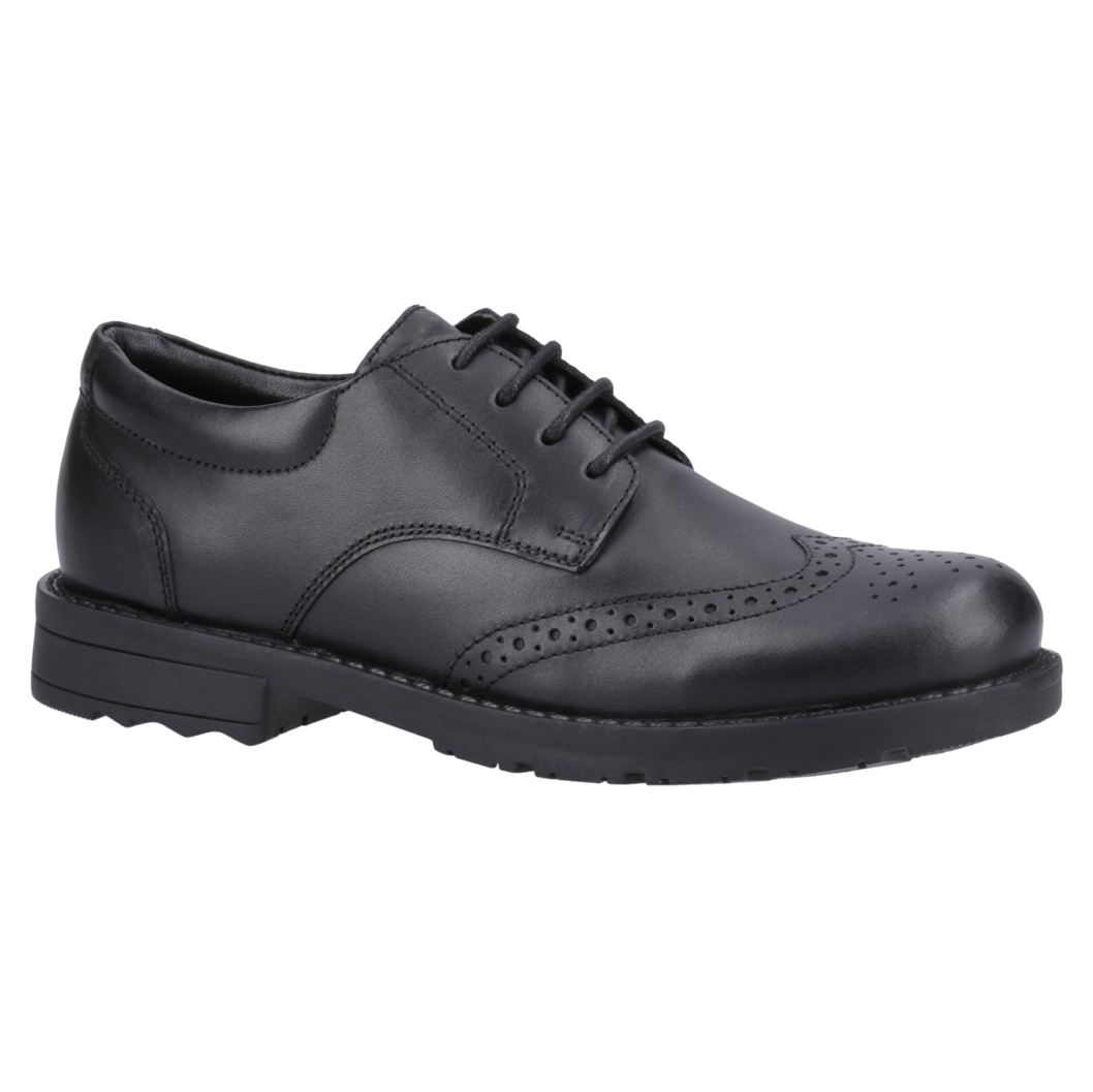 Hush Puppies Brian SNR 39461-73605 Black School Shoes