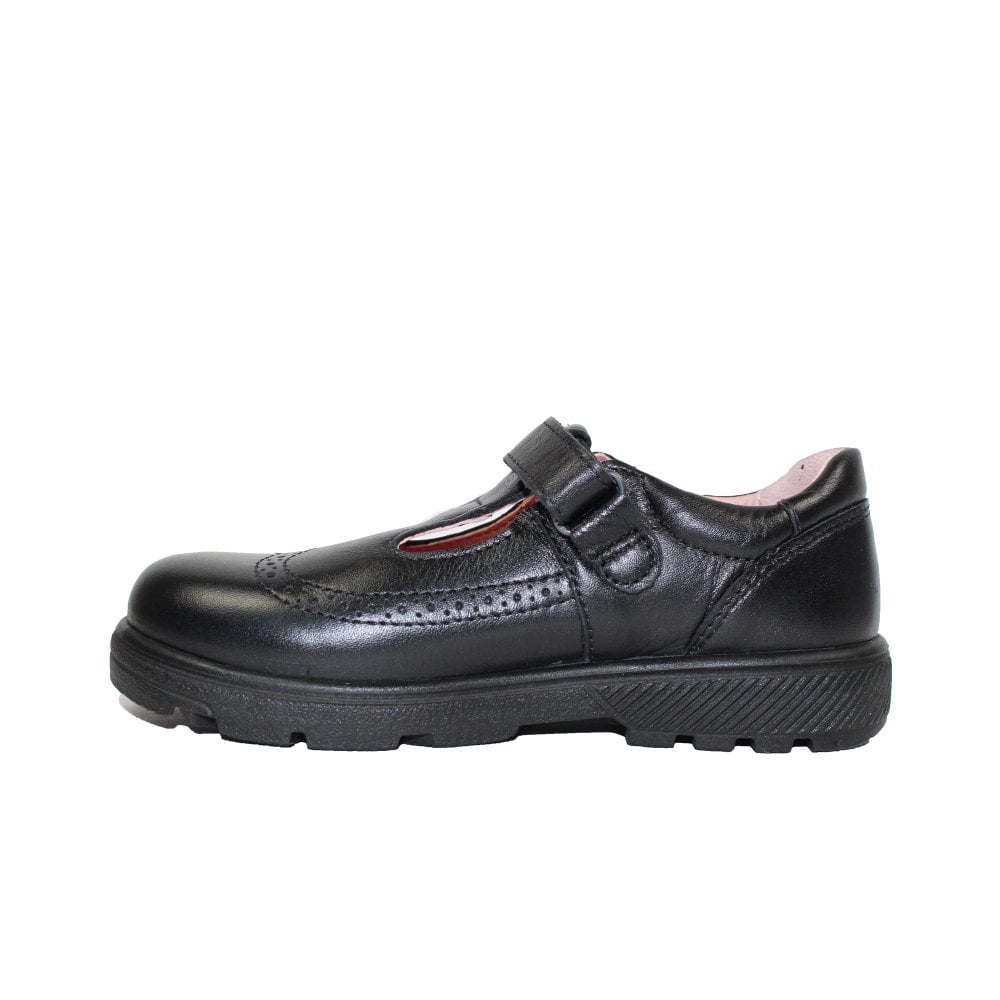 Ricosta Amanda 50 7701202/090 Black Leather Medium School Shoes