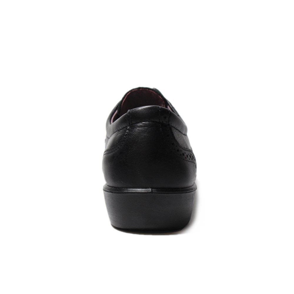Ricosta Ricosta Kate 50 8500203/090 Black Leather Wide School Shoes Black Girls