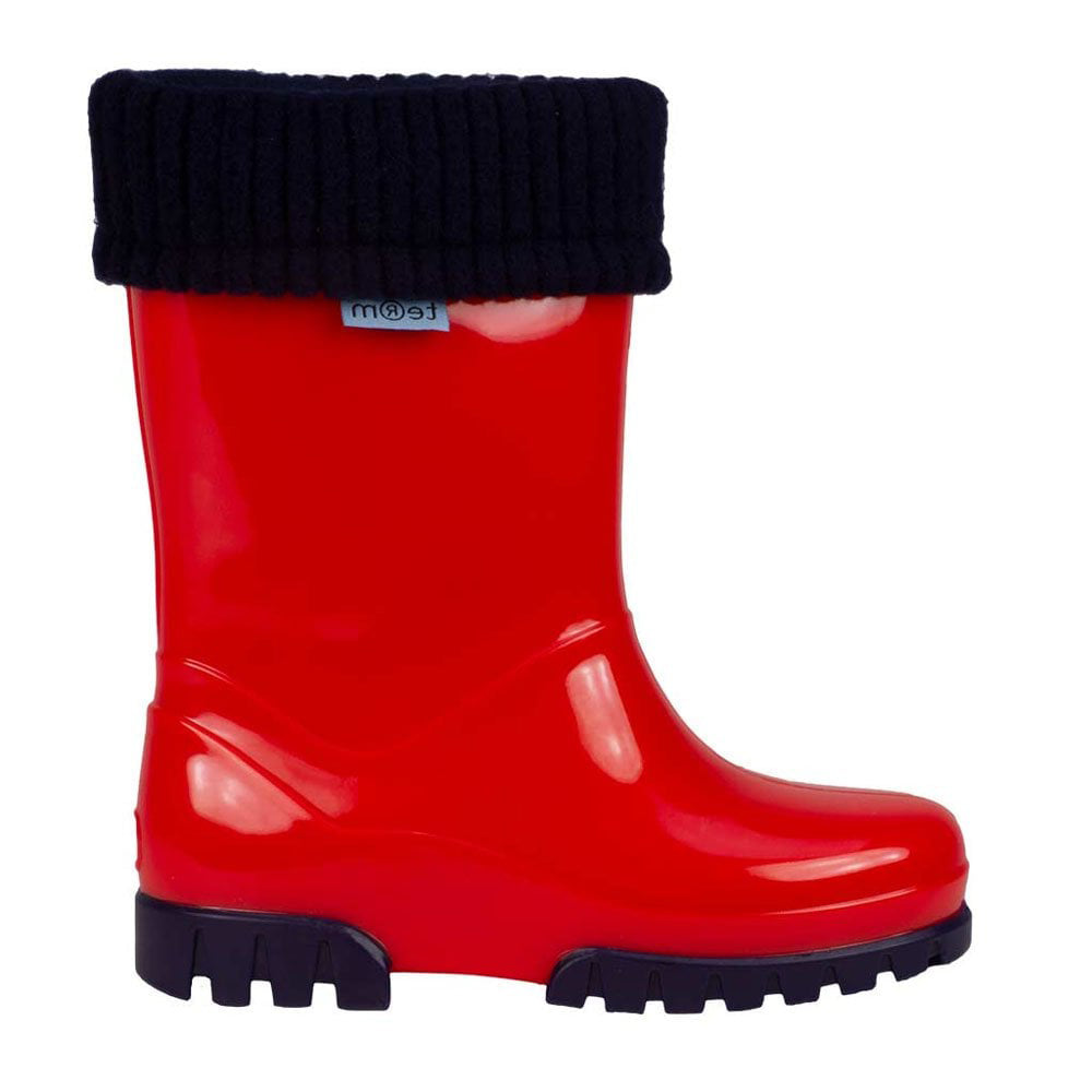 Term Term Term Rolltop Welly M2001601 Red Red Boys,Girls