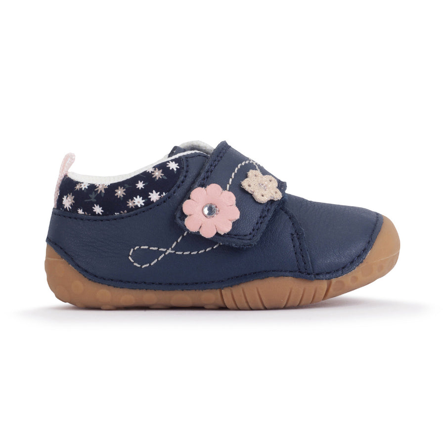 Start-rite 0846_9 Lila Navy Leather Girls Pre Walkers Shoe