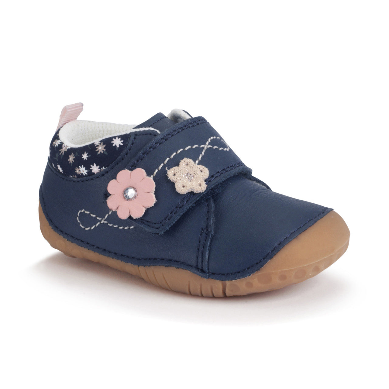 Start-rite Start-rite 0846_9 Lila Navy Leather Girls Pre Walkers Shoe Navy Girls