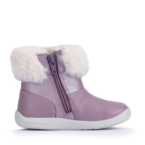 Start-rite Start-rite Flurry 0855_8 Girls Mauve First Walker Boots Maeve Girls