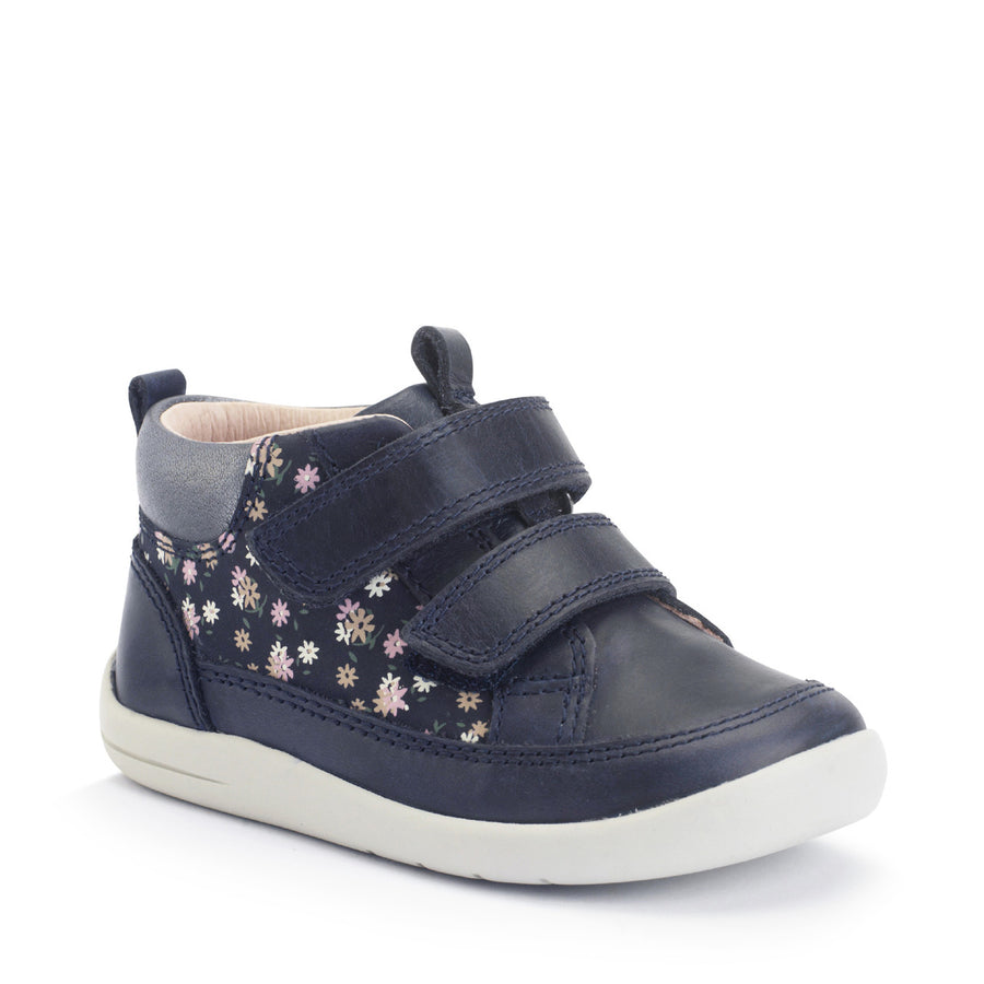 Start-Rite Rove  0857_9 Navy Floral Girls Boot