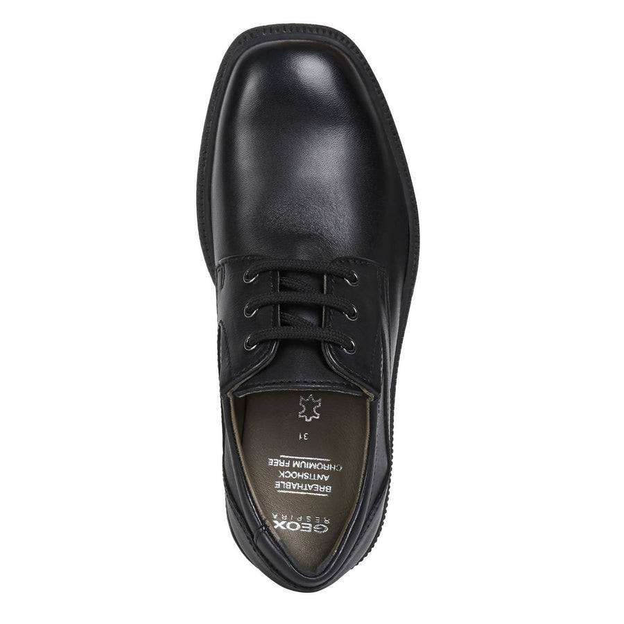 Geox J Federico J04D1C 00043 C9999 Black School Shoes