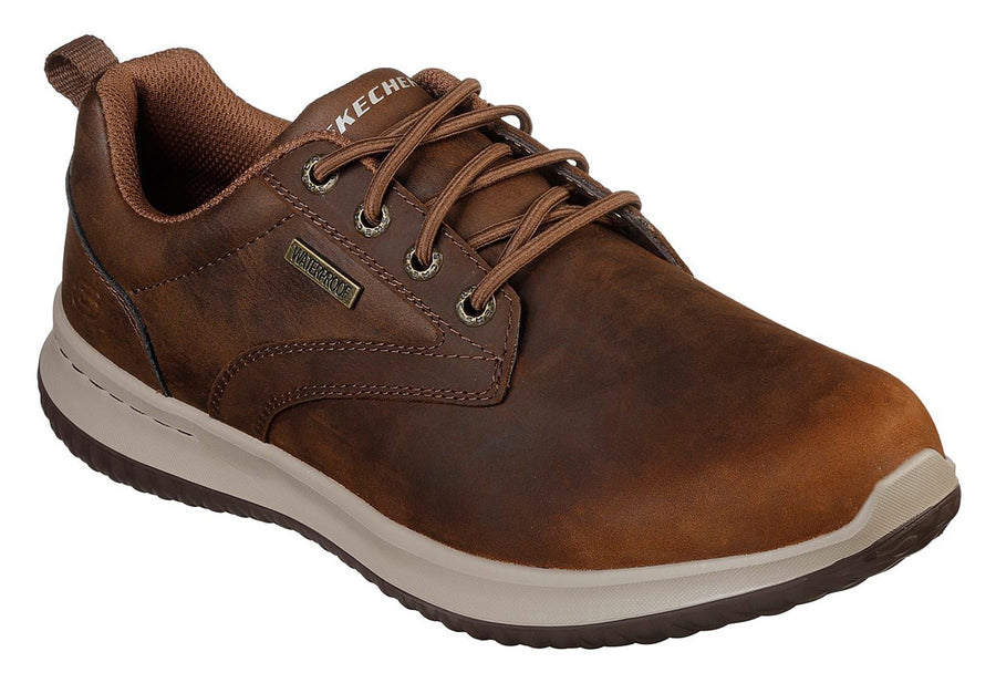 Skechers Mens Delson Antigo Waterproof Dark Brown Shoe 65693/CDB
