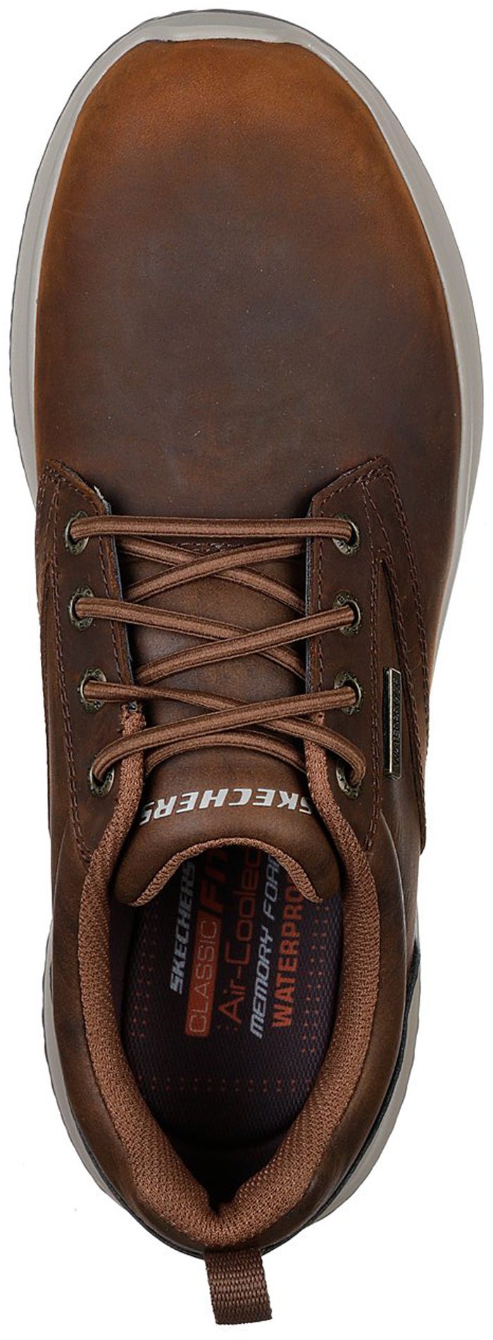 Skechers Mens Delson Antigo Waterproof Dark Brown Shoe 65693/CDB