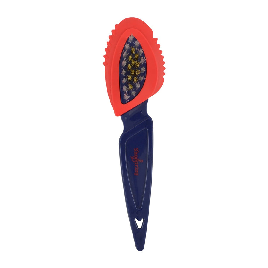 Shoestring Suede Brass & Synthetic Buzz Brush