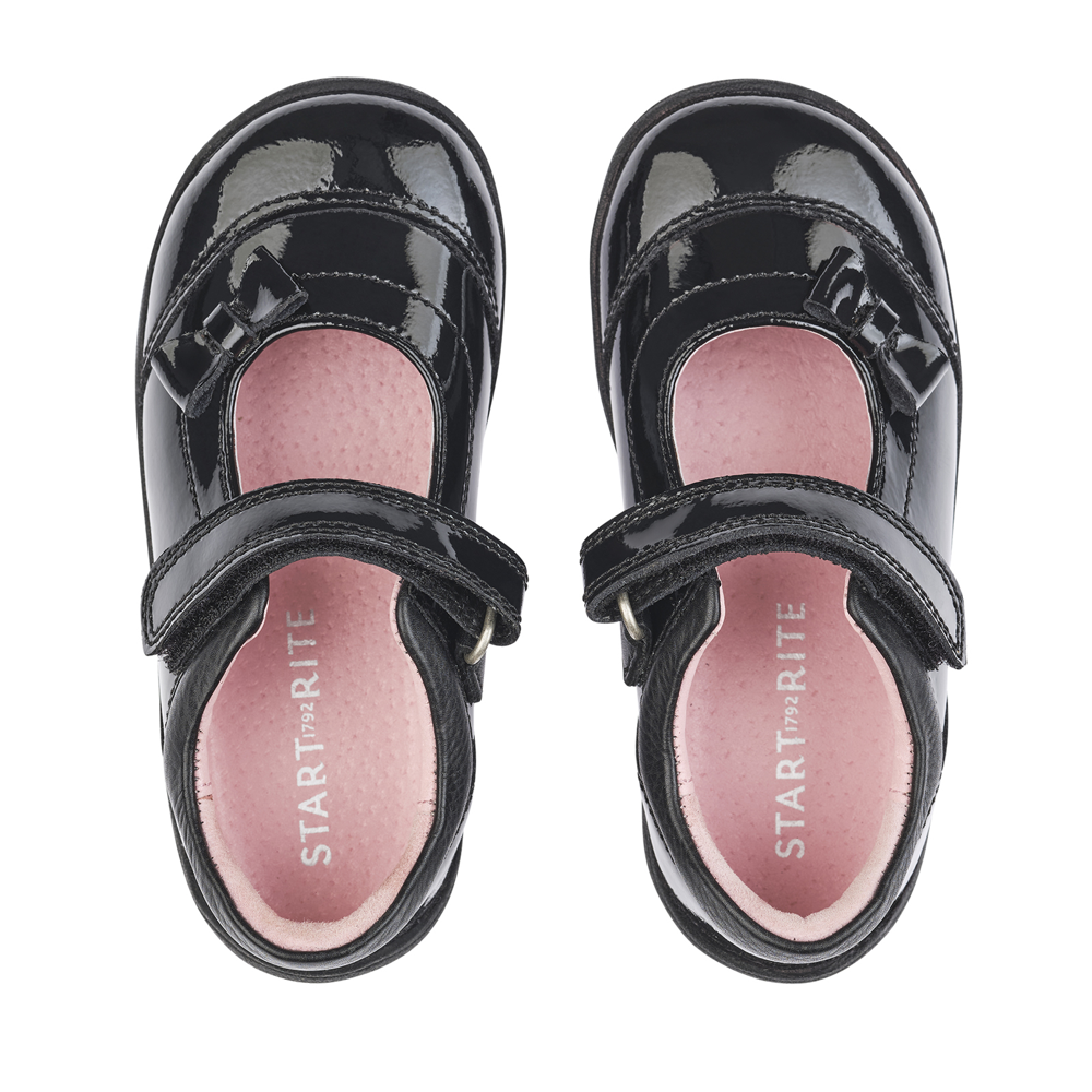 Start-Rite Start-Rite Twizzle 1481_3 Black Patent School Shoes Black Girls