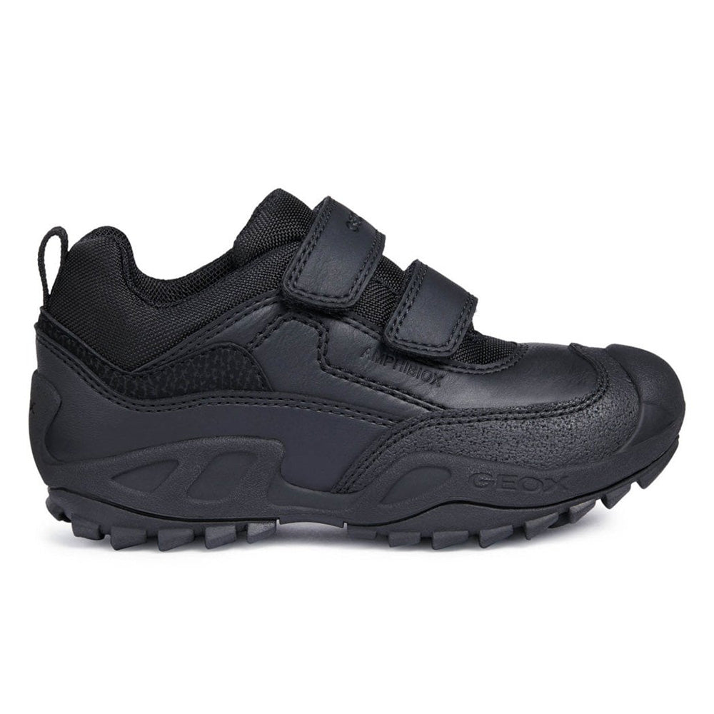 Geox J N SAVAGE TEX J841WB 05411 C9999 Black School Shoes