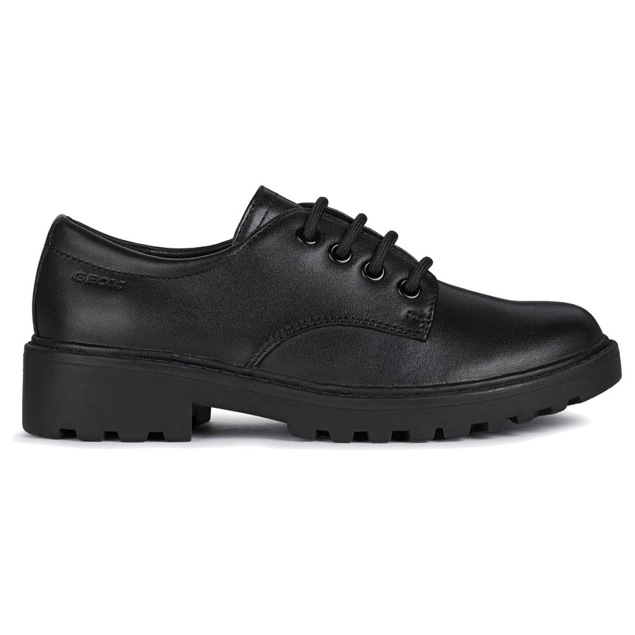 Geox J Casey G.C J0420C 00043 Black School Shoes