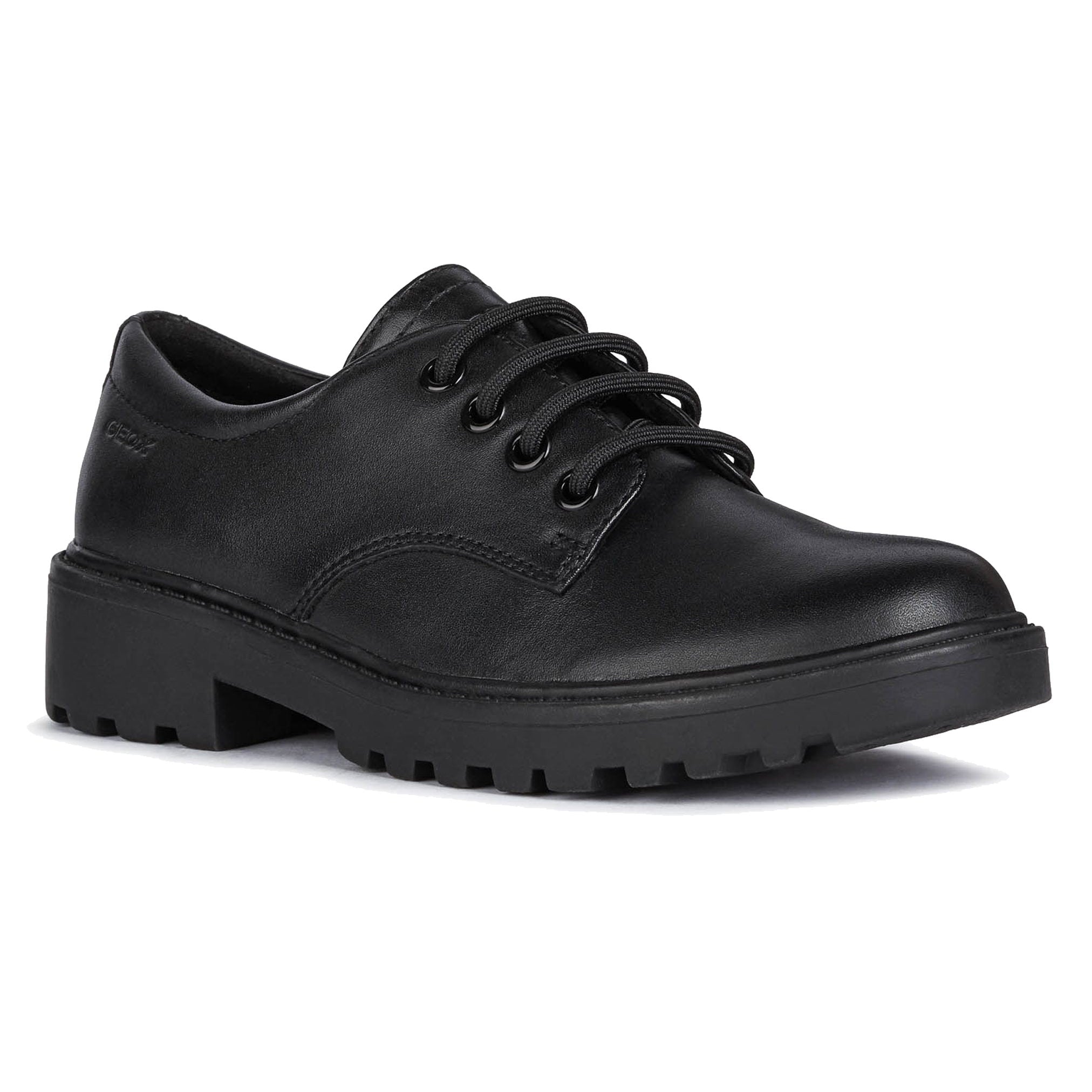 Geox J Casey G.C J0420C 00043 Black School Shoes
