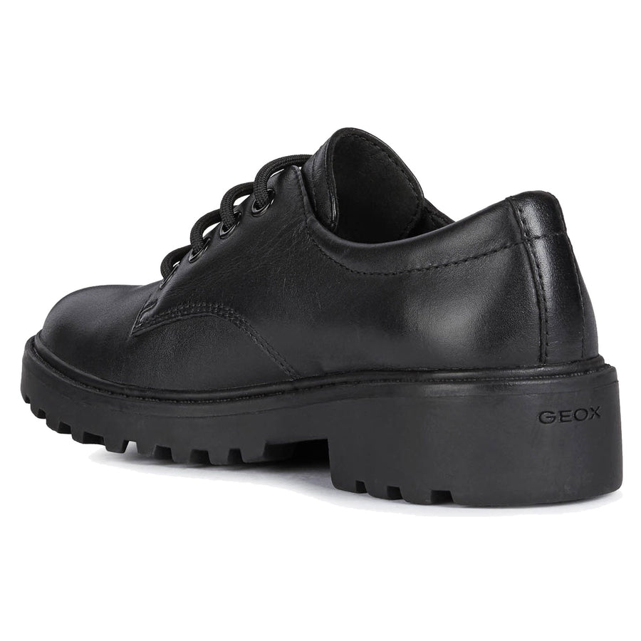 Geox J Casey G.C J0420C 00043 Black School Shoes