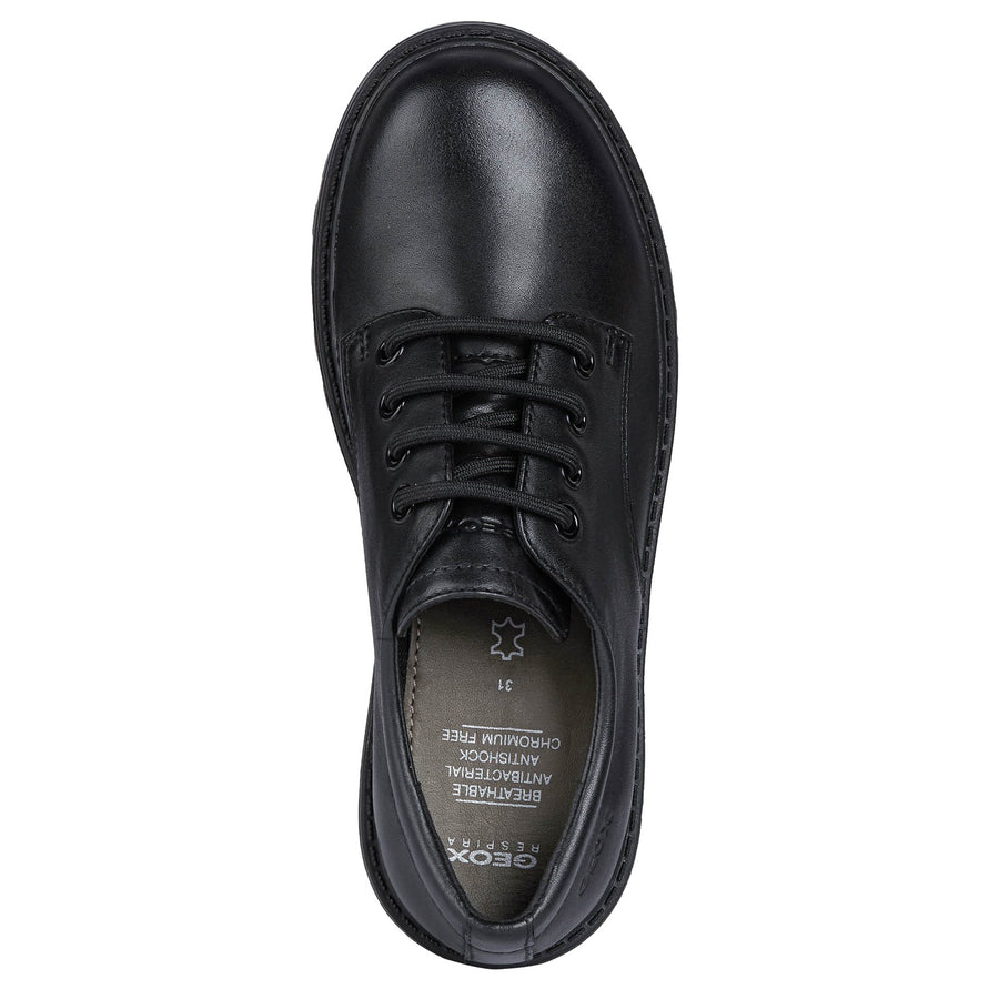 Geox J Casey G.C J0420C 00043 Black School Shoes
