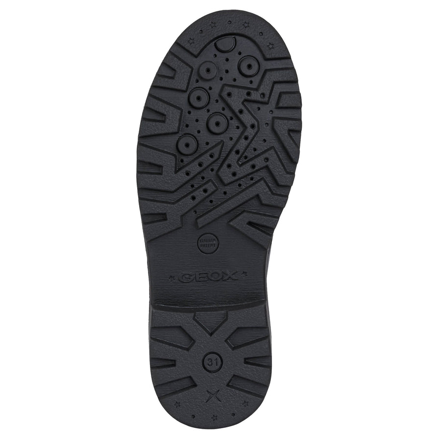 Geox J Casey G.C J0420C 00043 Black School Shoes