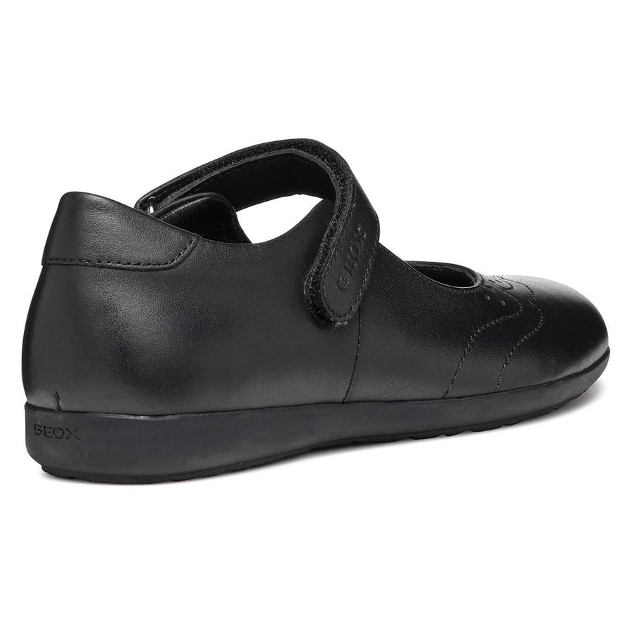 Geox J Iberide B J46MDH 00043 Black School Shoes