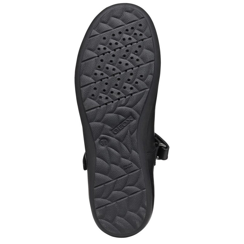 Geox J Iberide B J46MDH 00043 Black School Shoes