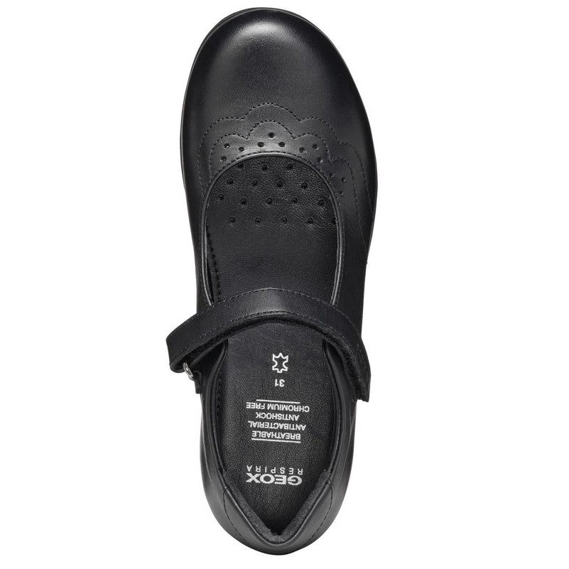 Geox J Iberide B J46MDH 00043 Black School Shoes