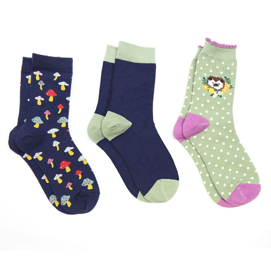 Pom Autumnal Triple Sock Gift Box 20173