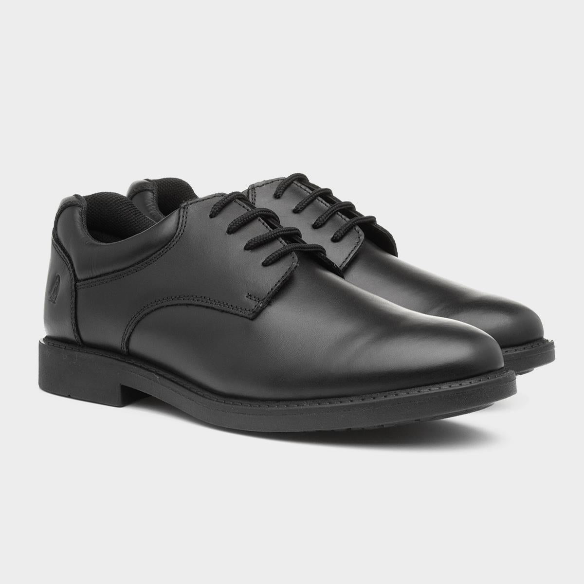 Hush Puppies Tim 30816- Black School Shoes