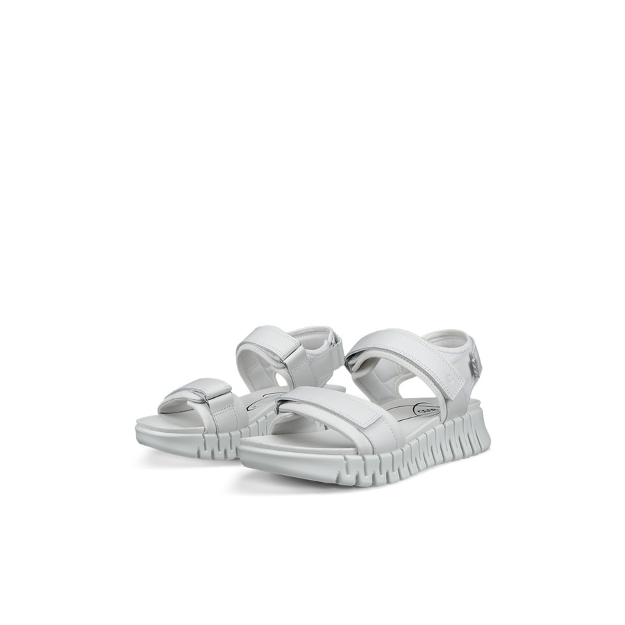 Ecco Gruuv Sol Lea 21310301007 Ladies White Sandals