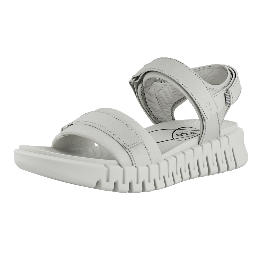 Ecco Gruuv Sol Lea 21310301007 Ladies White Sandals