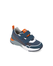 Biomecanics Double Velcro Navy & Orange Trainer