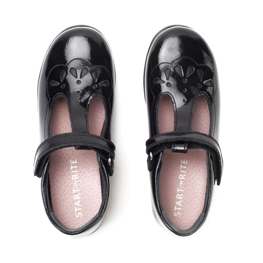 Start-Rite Poppy 2747_3 Black Patent T Bar School Shoe