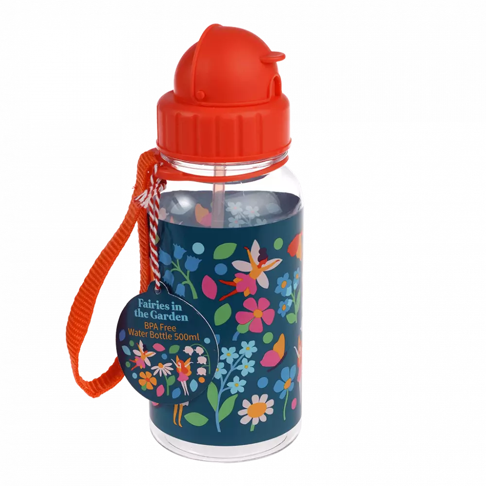 Rex Rex Children's Water Bottle with Straw 500ml Fairies in the Garden Accessories