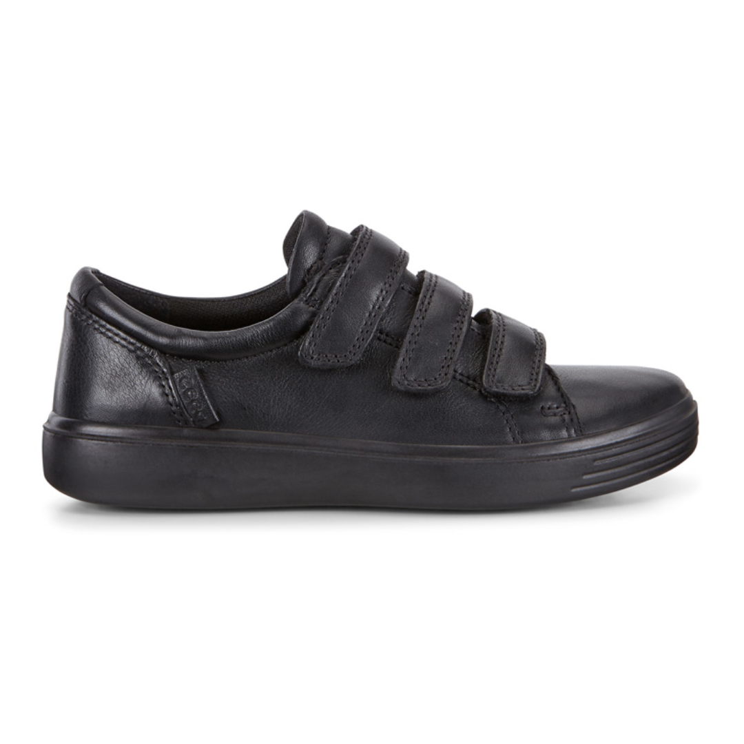 Ecco S7 TEEN VELCRO S7 Teen Black Velcro School Shoes