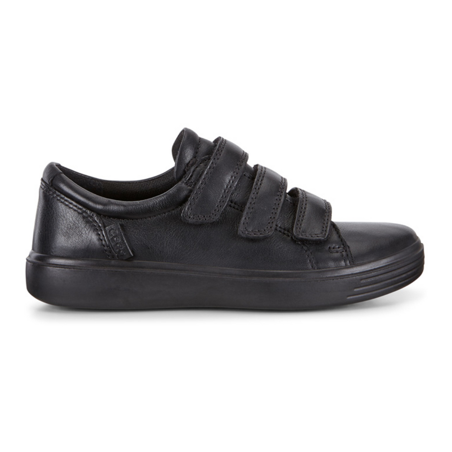 Ecco S7 TEEN VELCRO S7 Teen Black Velcro School Shoes