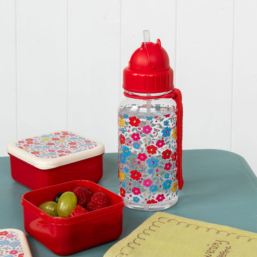 Rex Children's Water Bottle with Straw 500ml