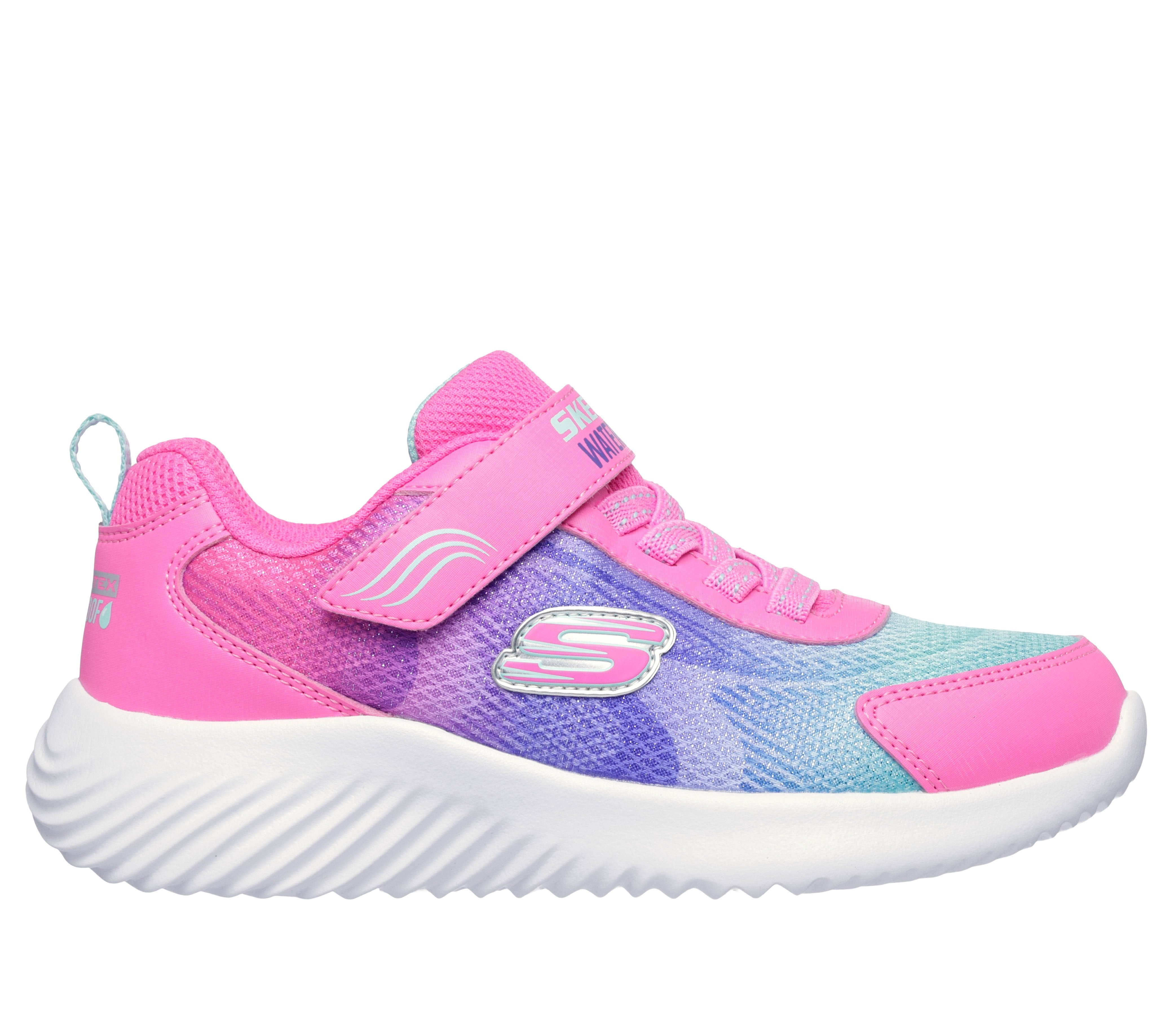 Skechers Skechers 303452L HPMT Bounder Hydra Cool Girls Waterproof Hot Pink Trainer Hot Pink Girls