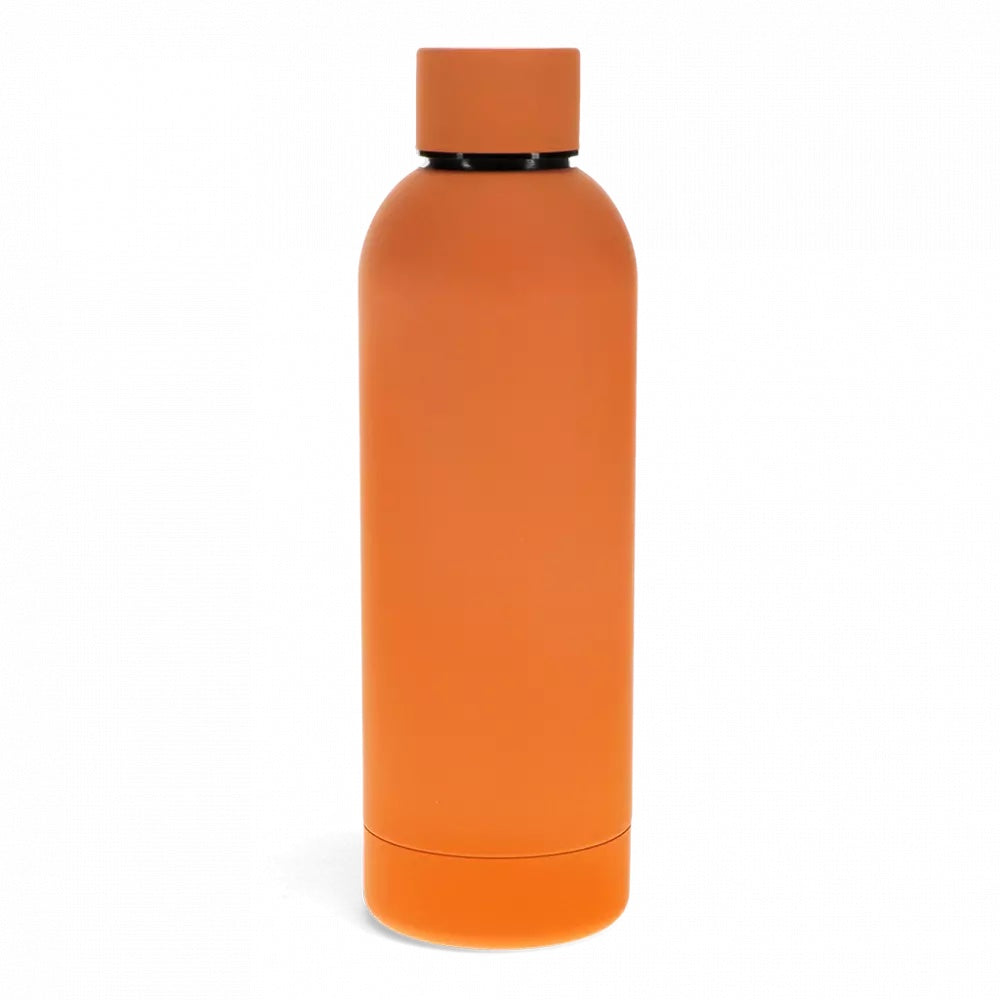 Rex Rubber Coated Steel Bottle Orange 30346