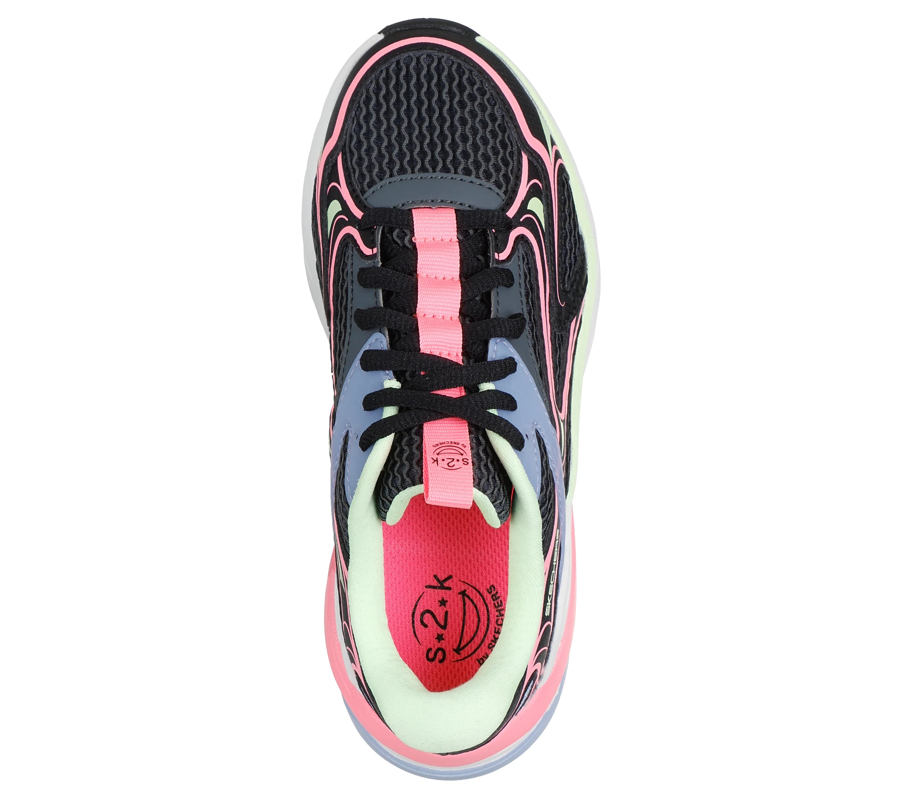 Skechers Skechers S2K 303697L BKMT BLACK/MULTI Girls Trainer BKMT Girls