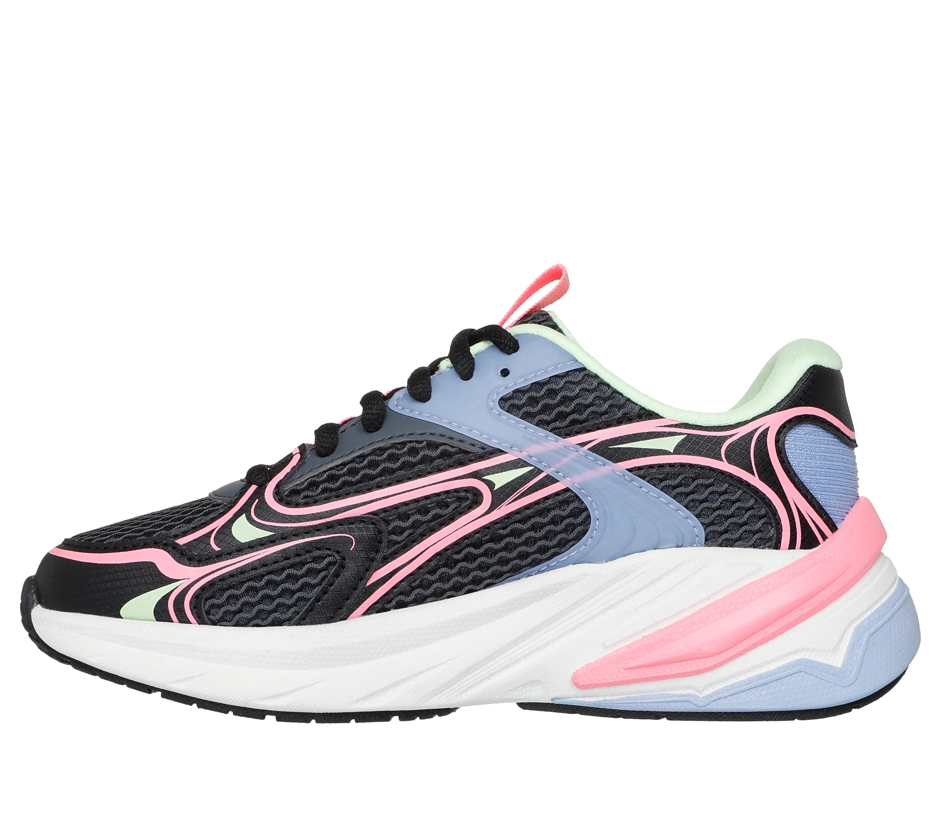 Skechers Skechers S2K 303697L BKMT BLACK/MULTI Girls Trainer BKMT Girls