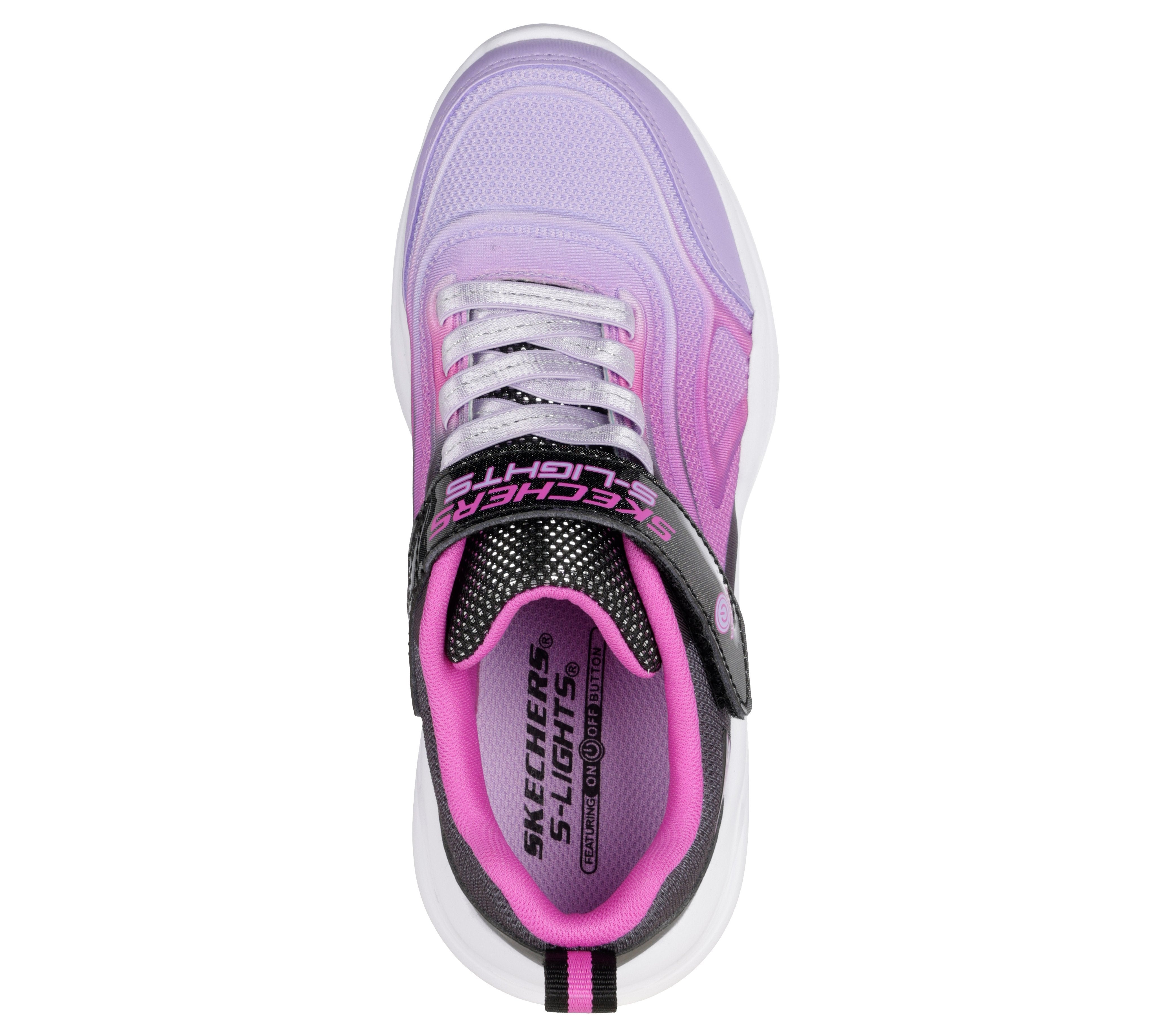 Skechers Skechers Sola Glow Colour Bright 303713L Girls Multi Lights Trainer BKMT Girls
